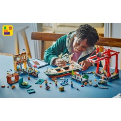 LEGO City 60422 Porto e nave merci