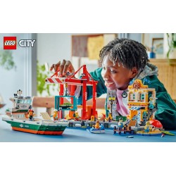 LEGO City 60422 Porto e nave merci