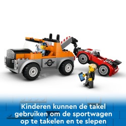 Sleepwagen en sportautoreparatie