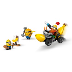 Les Minions et la voiture-banane