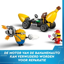 Les Minions et la voiture-banane