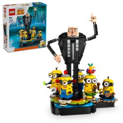 Brick-Built Gru and Minions