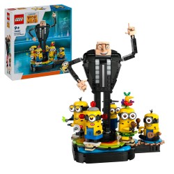 Brick-Built Gru and Minions