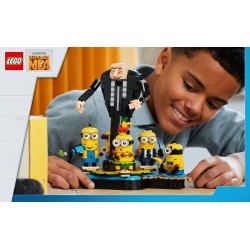 Gru und die Minions aus LEGO® Steinen