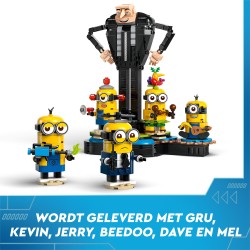 Brick-Built Gru and Minions