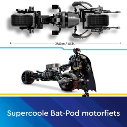 Batman™ Construction Figure and the Bat-Pod Bike