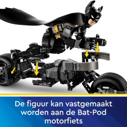 Batman™ Construction Figure and the Bat-Pod Bike