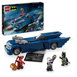 Batman™ avec la Batmobile™ contre Harley Quinn™ et Mr. Freeze™