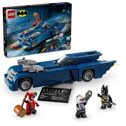 Batman™ with the Batmobile™ vs. Harley Quinn™ and Mr. Freeze™