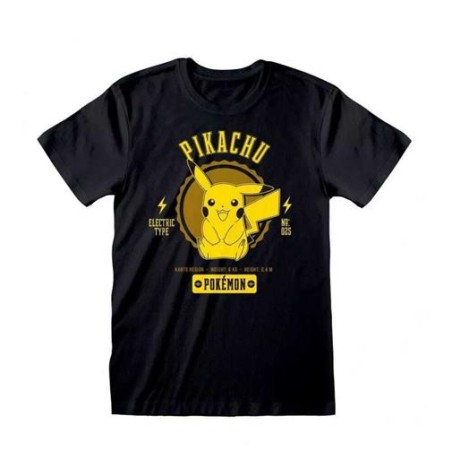 Heroes Inc. - Maglietta T-shirt Pokemon Collegiate Pikachu Taglia S