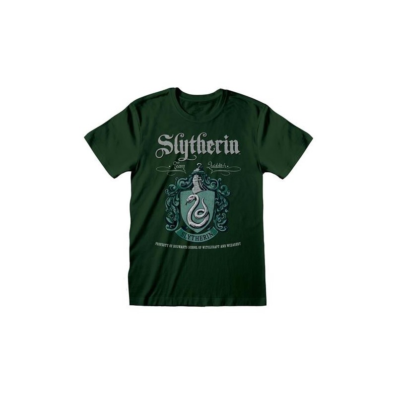 Heroes Inc. - Maglietta T-shirt Logo Slyntherin Crest Harry Potter Taglia 2XL