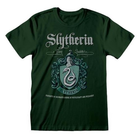 Heroes Inc. - Maglietta T-shirt Logo Slyntherin Crest Harry Potter Taglia XL