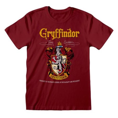 Heroes Inc. - Maglietta T-shirt Logo Griffondoro Crest Harry Potter Taglia 2XL