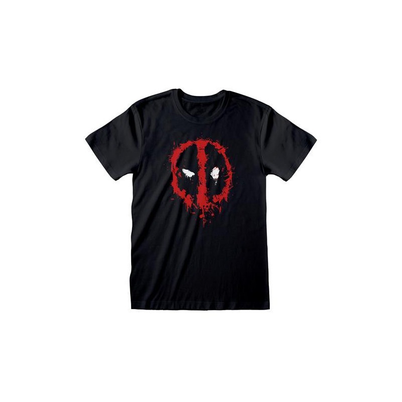 Heroes Inc. - Maglietta T-shirt Marvel Deadpool Logo Splat Taglia 2XL