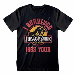 Heroes Inc. - Maglietta T-shirt Jurassic I Survived 1993 Taglia L