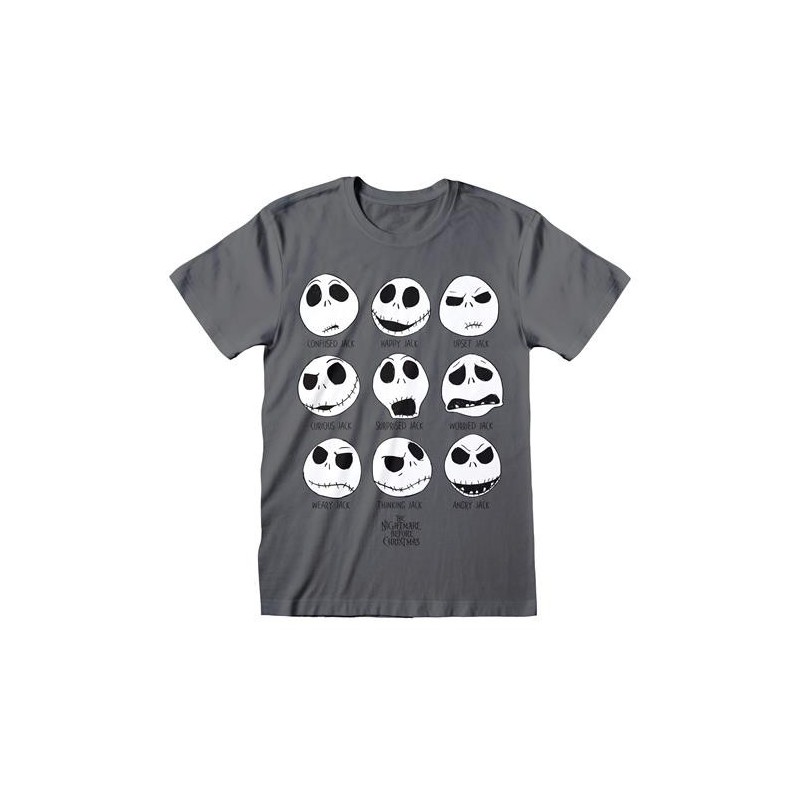 Heroes Inc. - Maglietta T-shirt The Nightmare Before Christmas Many Faces Taglia 2XL