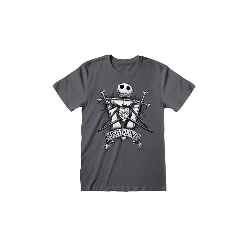 Heroes Inc. - Maglietta T-shirt The Nightmare Before Christmas Misfit Taglia XL