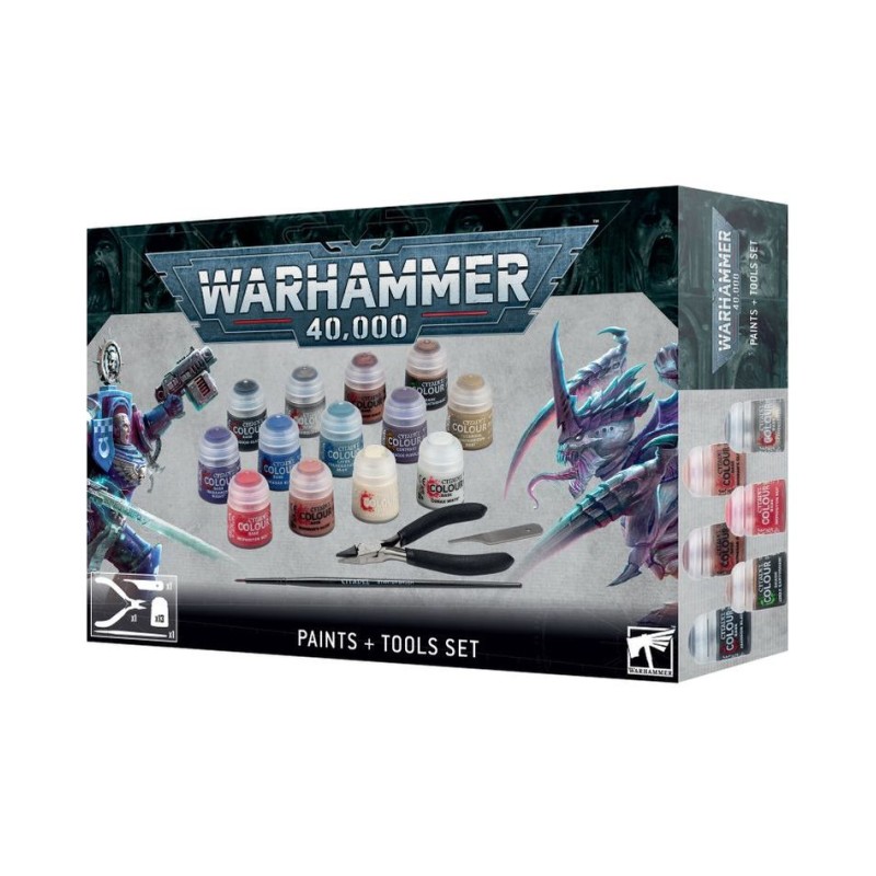 GAMES WORKSHOP - WARHAMMER 40.000: SET COLORI + ATTREZZI