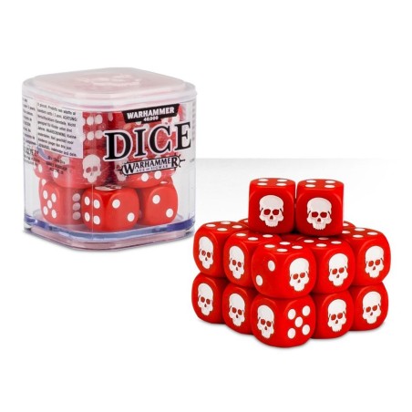 GAMES WORKSHOP - WARHAMMER - CUBO DEI DADI - ROSSO