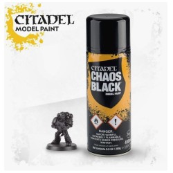 GAMES WORKSHOP - CITADEL - CHAOS BLACK SPRAY