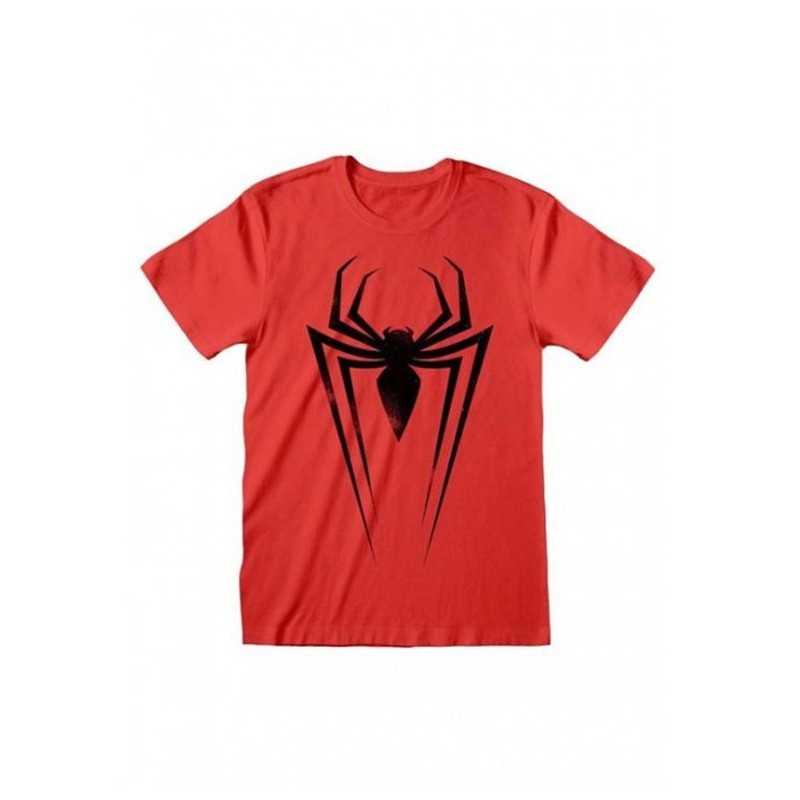 Heroes Inc. - Maglietta T-shirt Marvel Spider-Man Black Logo Taglia L