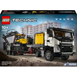 Volvo FMX LKW mit EC230 Electric Raupenbagger