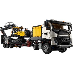 LEGO Technic 42175 Autocarro Volvo FMX ed Escavatore elettrico EC230