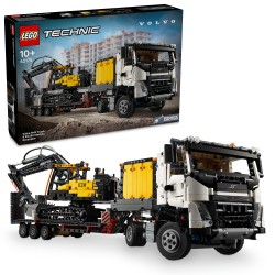 LEGO Technic 42175 Autocarro Volvo FMX ed Escavatore elettrico EC230