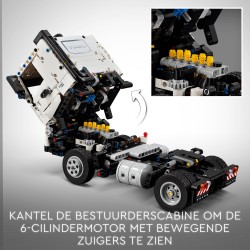 LEGO Technic 42175 Autocarro Volvo FMX ed Escavatore elettrico EC230