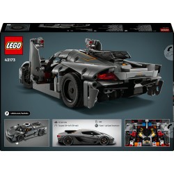 LEGO Technic 42173 Hypercar Koenigsegg Jesko Absolut grigia