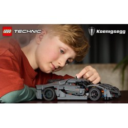 LEGO Technic 42173 Hypercar Koenigsegg Jesko Absolut grigia