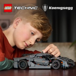 LEGO Technic 42173 Hypercar Koenigsegg Jesko Absolut grigia