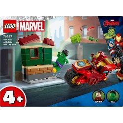 LEGO Marvel 76287 Iron Man con moto e The Hulk