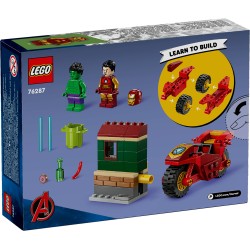 LEGO Marvel 76287 Iron Man con moto e The Hulk