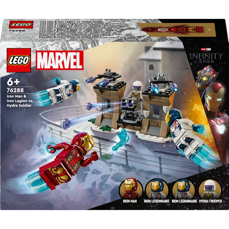 LEGO Marvel 76288 Iron Man e Legione di ferro vs. Soldato Hydra