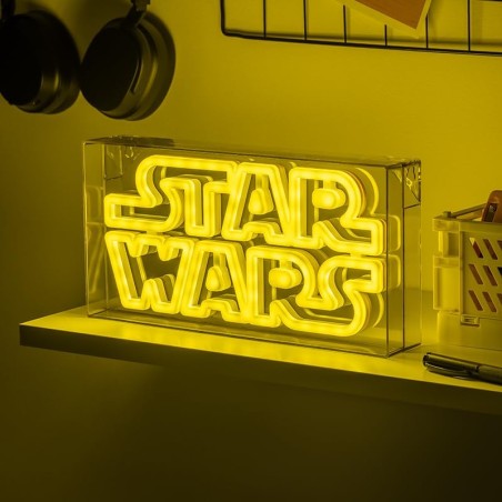 Paladone Lampada Led Neon Light Star Wars Logo