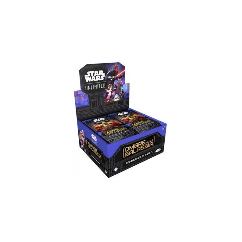 STAR WARS UNLIMITED - OMBRE SULLA GALASSIA - BOX BOOSTER - (24 BUSTE) - ITA