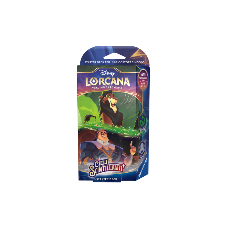 Ravensburger Tcg - Lorcana - Cieli Scintillanti - Starter Deck Smeraldo Acciaio - ITA