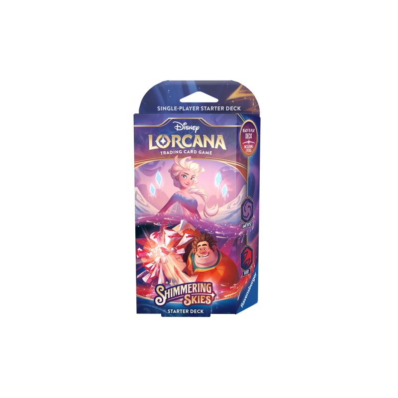 Ravensburger Tcg - Lorcana - Shimmering Skies - Starter Deck Amethyst Ruby - ENG