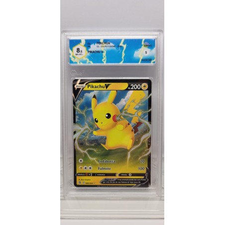 GRAAD - PIKACHU V 8,5 NM-MT+ - ITA - SS Colpo Fusione 2021