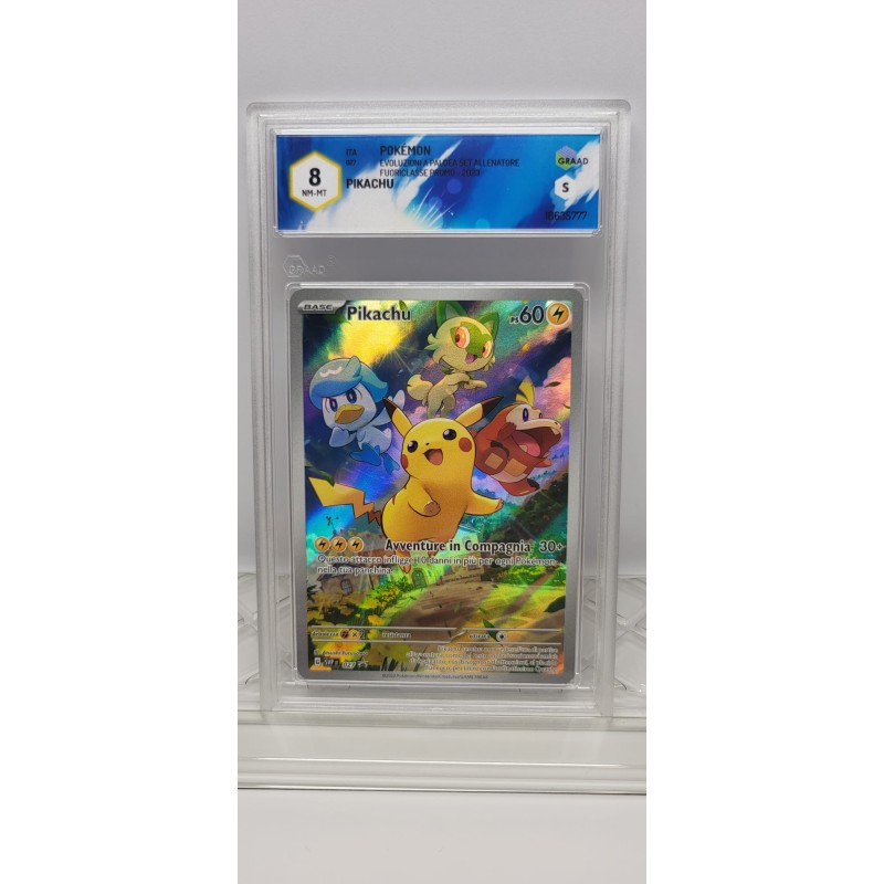 GRAAD - Pikachu Promo 8 NM-Mt - ITA - Evoluzione a Paldea Allenatore Fuoriclasse 2023