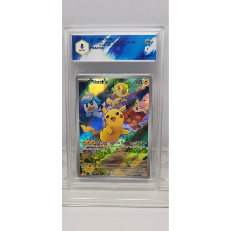 GRAAD - Pikachu Promo 8 NM-Mt - ITA - Evoluzione a Paldea Allenatore Fuoriclasse 2023