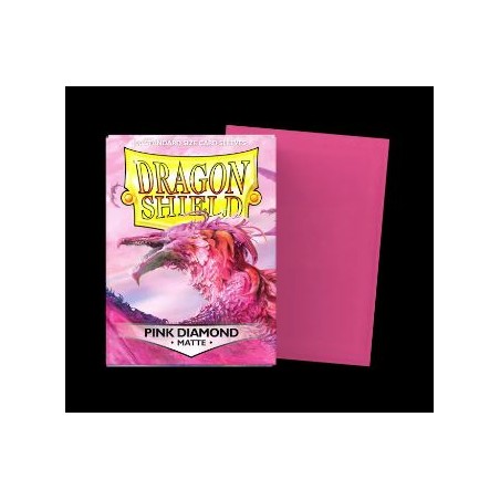 DRAGON SHIELD - 100 BUSTINE STANDARD - MATTE PINK DIAMOND