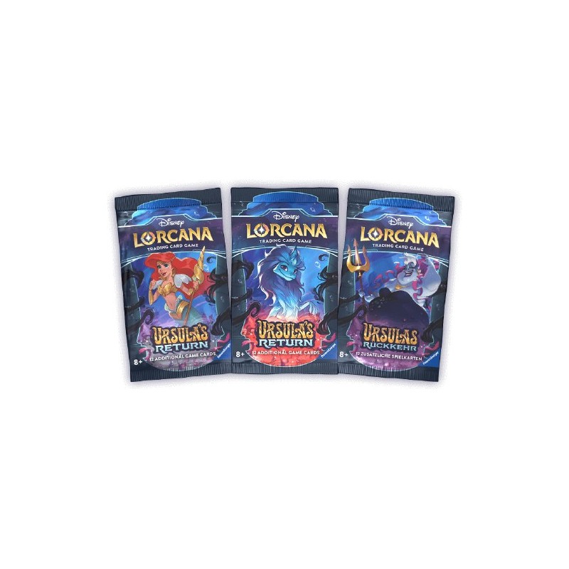 Ravensburger - Lorcana Booster pack 12 carte - Ursula Return - ENG (1 bustina casuale)