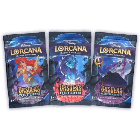 Ravensburger - Lorcana Booster pack 12 carte - Ursula Return - ENG (1 bustina casuale)