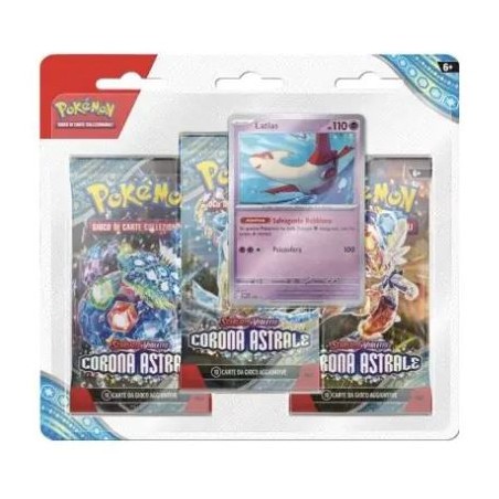 POKEMON - BLISTER 3 BUSTINE - CORONA ASTRALE + PROMO LATIAS