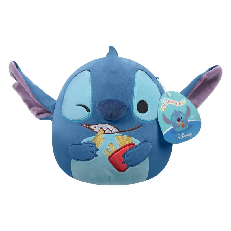 Squishmallows Disney - Stitch con patatine 25 cm - Peluches