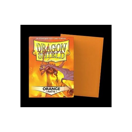 DRAGON SHIELD - 100 BUSTINE STANDARD - MATTE ORANGE