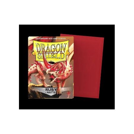 DRAGON SHIELD - 100 BUSTINE STANDARD - MATTE RUBY