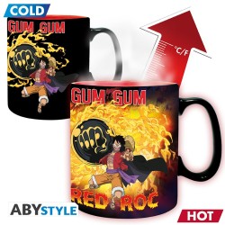 ABYSTYLE - ONE PIECE - TAZZA HEAT CHANGE 460ML - LUFFY VS KAIDO